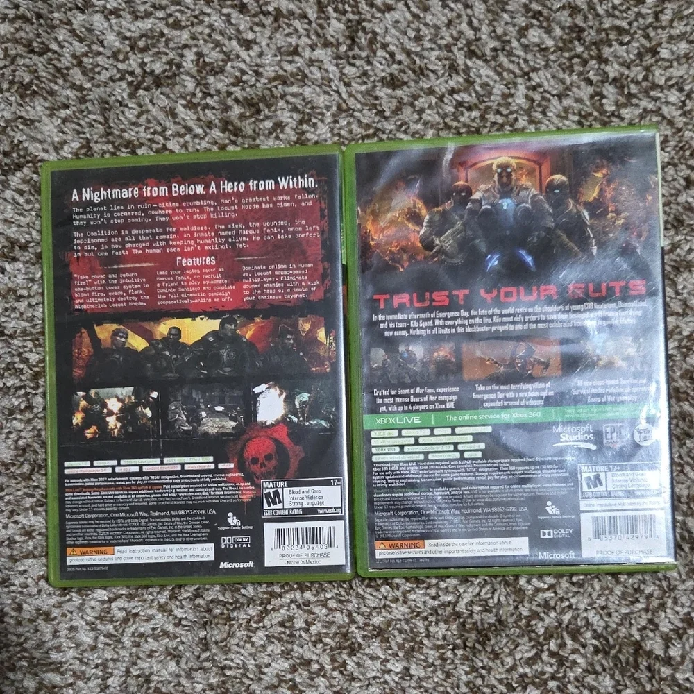 Gears of War And Gears Of War Judgment Xbox 360 Game Set